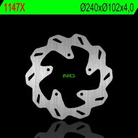 NG Rear Wawe Brake Disc 240x102x4mm Aprilia RXV / SXV 450-550cc 05-11