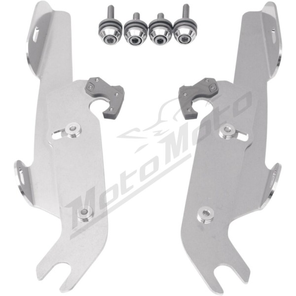 MEMPHIS SHADES HD Fats/Slim Windshield  Trigger-Lock Complete Mount Kit Harley Davidson FLS / FLST / FLSTC / FLSTF / FLSTFI / FLSTS 1340-1800 86-17