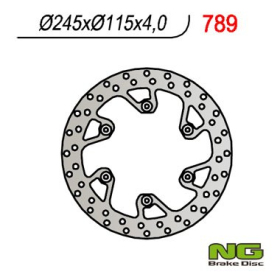 NG BRAKES Rear Fixed Brake Disc 245mm Suzuki / Yamaha 125-450cc 88-17