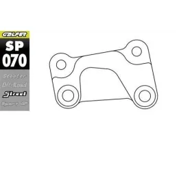 GALFER Brake disc/caliper adapter Ø330mm Left Harley Davidson