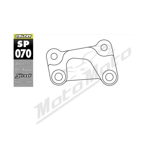 GALFER Brake disc/caliper adapter Ø330mm Left Harley Davidson