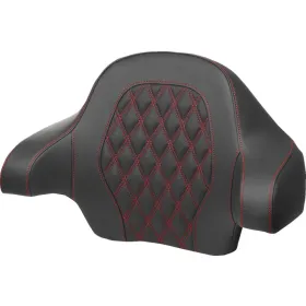 SADDLEMEN Roadsofa Tour Pak Backrest Pad Red Harley Davidson FLHR / FLHRC / FLHTC / FLHX / FLTRX 1584-1923 08-23