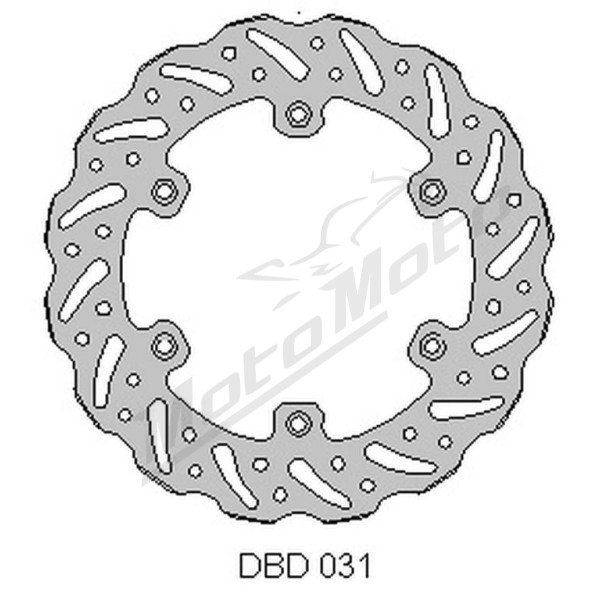 Delta braking disc rear (220x115x4mm) Yamaha WR / YZ / WRF 125-426 90-00
