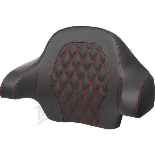 SADDLEMEN Roadsofa Tour Pak Backrest Pad Red Harley Davidson FLHR / FLHRC / FLHTC / FLHX / FLTRX 1584-1923 08-23
