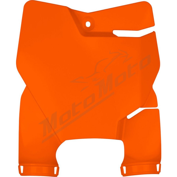 UFO Stadium Number Plate with Fork Guards KTM SX 65-85cc 16-> Orange