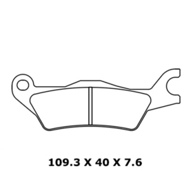 CL BRAKES 1258XBK5 stabdžių trinkelės SUZUKI GSX-R / GSX-S 125 18-24