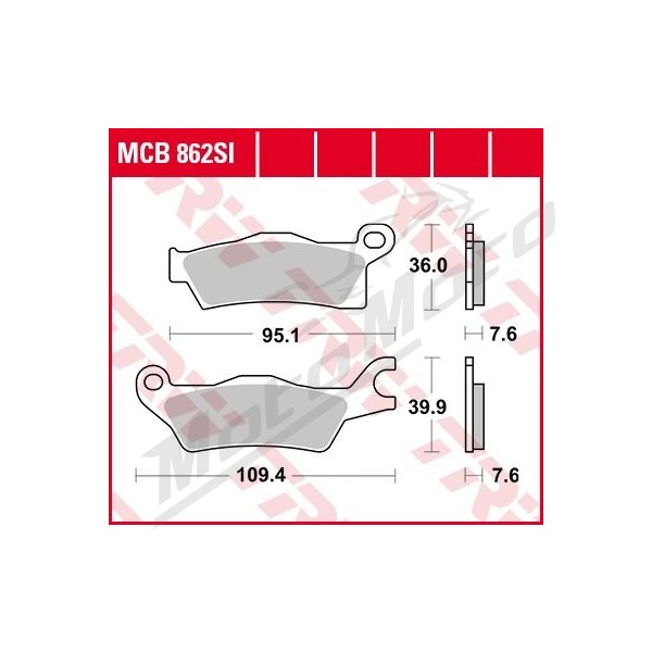 TRW SI Series Sindered Off-Road Brake Pads Can Am Maverick Turbo / Outlander / Renegade 450-1000cc 12-23