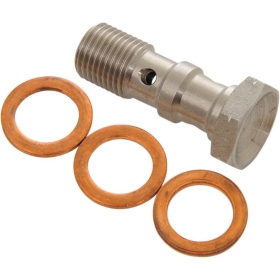 Goodridge Double banjo bolt 10x1.00mm (Brembo) with gaskets SS