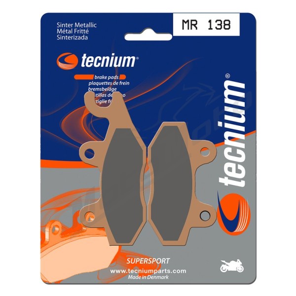 TECNIUM Street Performance Sintered Metal Brake pads MR138 Kawasaki / Voge / Brixton / Cagiva / Suzuki 125/1050 91-25