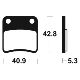 TECNIUM Street Organic Brake pads MA379 Honda / Aprilia 700/1200 10-25