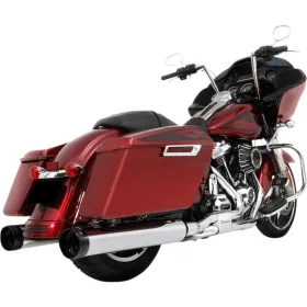 RINEHART RACING 500-0185 4.5 Muffler Slip-On Duals for Harley Davidson FLH / FLHR / FLHRXS /  FLHRC / FLHT / FLHTK 1750-1923 07-24