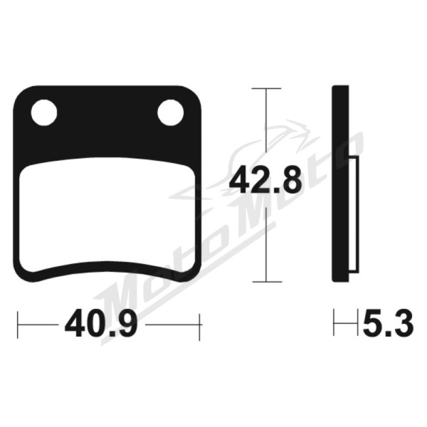 TECNIUM Street Organic Brake pads MA379 Honda / Aprilia 700/1200 10-25