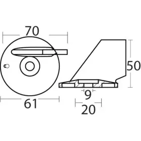 Osculati anode fin (zinc) Johnson / Evinrude / Suzuki