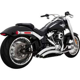 VANCE & HINES Big Radius Exhaust System Chrome Harley Davidson FLFB / FXBR / FXDR / FLFBS / FXDRS 1750-1923cc 18-24