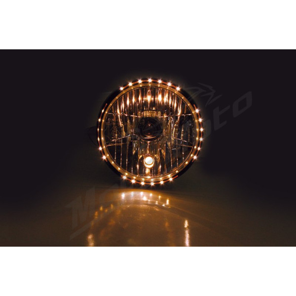 HIGHSIDER Smart Reno 2 Universal Headlight Black Ø200mm