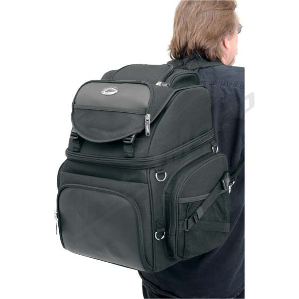 SADDLEMEN BR3400 Backseat or Sissy Bar Bag 55.7L