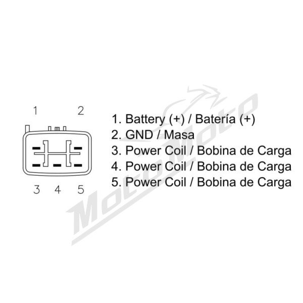 DZE Srovės lygintuvas (12V, 35A) Kawasaki / Suzuki / Yamaha 125-660 99-14