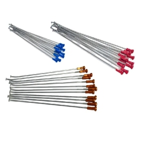 KITE Front Wheel Spoke And Nipple Replacement Kit Silver 14" 16pcs.
