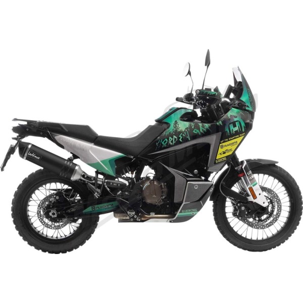 LEOVINCE LV One Evo Black Edition Slip-on Muffler KTM ADVENTURE 790-890 19-25/CF MOTO MT 800 22-25