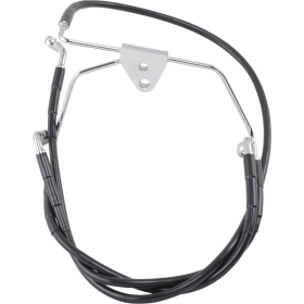 DRAG SPECIALTIES Extended Length Black Vinyl Brake Line Kit Harley Davidson FLHT / FLHTC / FLHTCI / FLHTCSE2 1340-1800cc 96-07