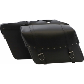 SADDLEMEN HIGHWAYMAN Rivet Slant Leather bags 54,5x15x54,5cm 2pcs