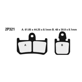 NISSIN Brake pads Yamaha MT-01 / VMX / R1 07-16