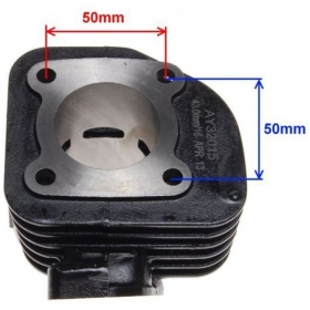 Cilindro komplektas KEEWAY / GENERIC / GIANTCO / CPI / SACHS AC 60cc / Ø43 / PIN Ø12 (Stūmoklis su įsiurbimo angom)