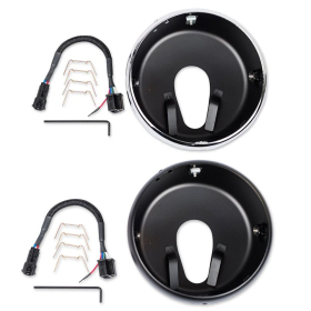 J.W. SPEAKER Headlight Adapter Kit Moto Guzzi Bellagio / Breva / California / Griso / Nevada / V11 / T3 / Strada / V7 350-1200