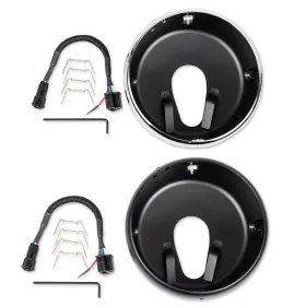 J.W. SPEAKER Headlight Adapter Kit Moto Guzzi Bellagio / Breva / California / Griso / Nevada / V11 / T3 / Strada / V7 350-1200