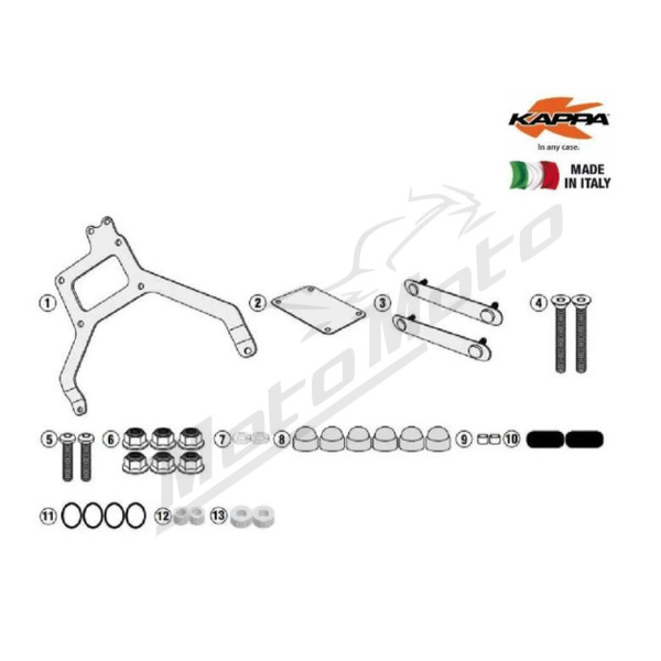 KAPPA Tool box mount kit KLR1144 
