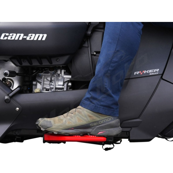 SHOW CHROME Combat Driver's Floorboards Red Can Am Ryker 600-900 19-24