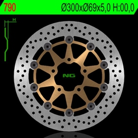 NG BRAKES 790 plaukiojantis stabdžių diskas SUZUKI GSX-R 600-1000 03-14
