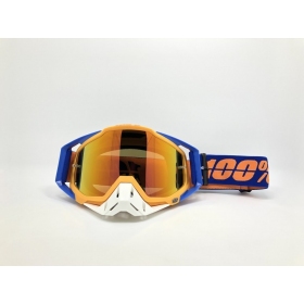 Krosiniai 100% RACE ORANGE / BLUE akiniai