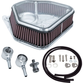 ALLOY ART Boom Box Air Cleaner Kit Harley Davidson FLDE / FLBS / FLHTCUTG / FLHX / FLRT / FLTRXS / FXLR / FXST 1750-1977cc 17-24