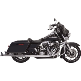 BASSANI XHAUST True Dual Slip-On Mufflers with Fishtail ends Harley Davidson 1340-1690cc 1995-2016