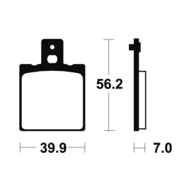 TECNIUM MX/ATV Sintered Metal Brake pads MO19 Aprilia / Cagiva / Husqvarna / KTM / Maico 125-500cc 82-92
