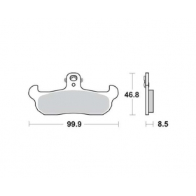 BRAKE PADS FERODO FDB499P / MCB579 STANDARD PLATINUM