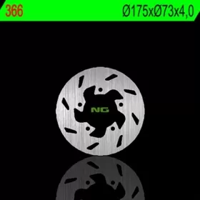NG BRAKES 366 Front / Rear Round Fixed Brake Disc DERBI / GILERA / PIAGGIO 