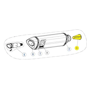 AKRAPOVIC Insert Conical Yamaha YZF-R1 1000 15-21