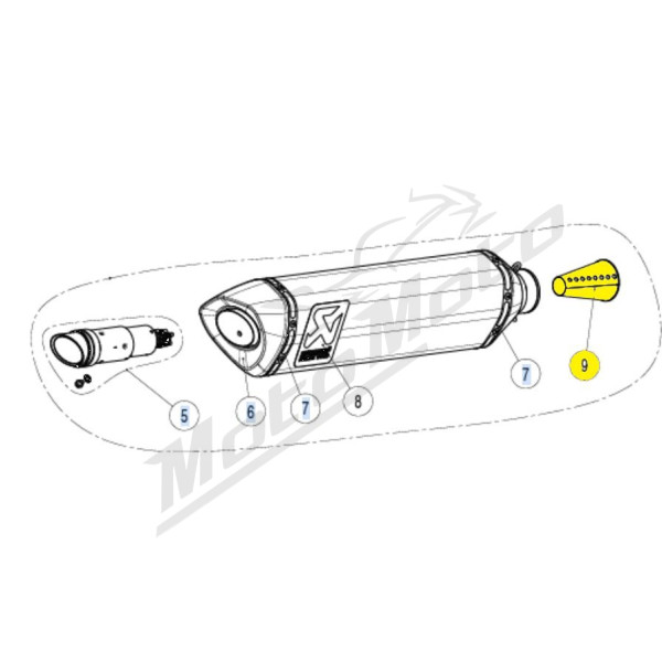 AKRAPOVIC Insert Conical Yamaha YZF-R1 1000 15-21