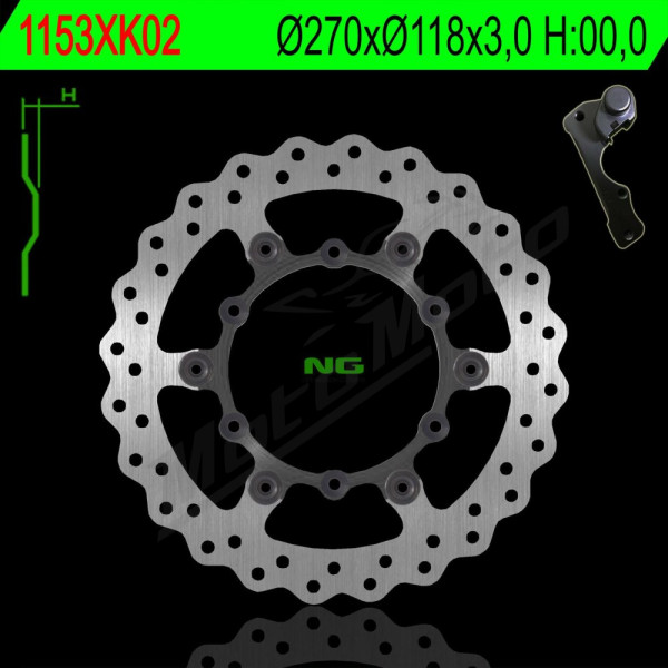 NG BRAKES Front Wave Floating Brake Disc 270mm Yamaha WR / YZ 125-450cc 94-19