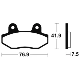 TECNIUM Street Organic Brake pads - MA314 Hyosung / Italjet / Mash 125-250cc 04-17