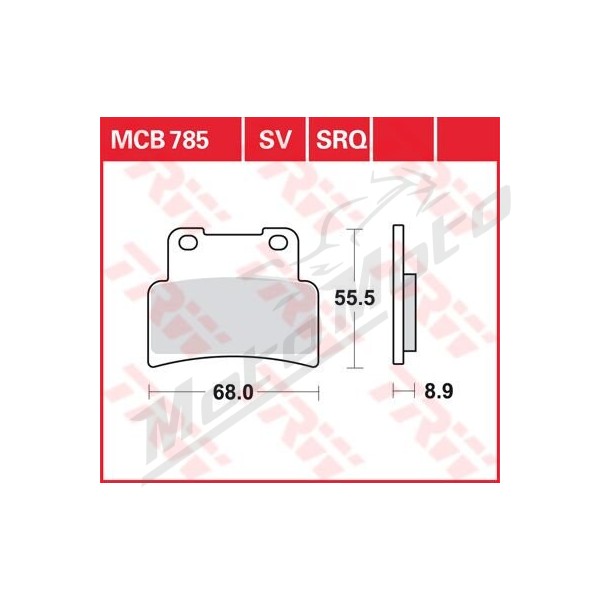 TRW All Round Sintered Metal MCB785 Brake Pads Aprilia / Yamaha 125-1200cc 07-24