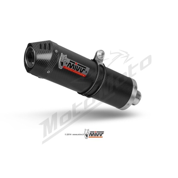MIVV Oval Exhaust Carbon/Carbon incl. Manifold Suzuki DL 650 V-Strom 07-11