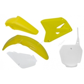 RACETECH Plastic Kit SUZUKI RM 85cc 02-22 Yellow/ White