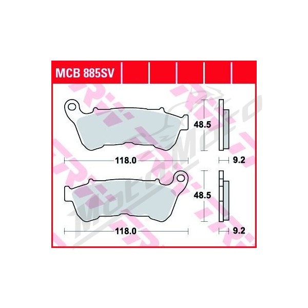 TRW SV Series Sindered Brake Pads Harley Davidson XL 883-1200cc 14-22