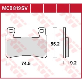 TRW SV Series Sindered Brake Pads Harley Davidson / Honda 400-1868cc 99-21