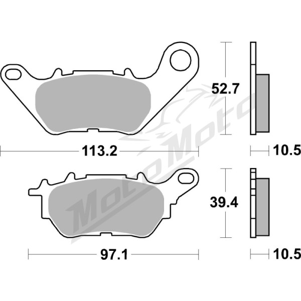 SBS HF Street Ceramic Brake Pads 230HF Yamaha MW / YP 125-300 17-22