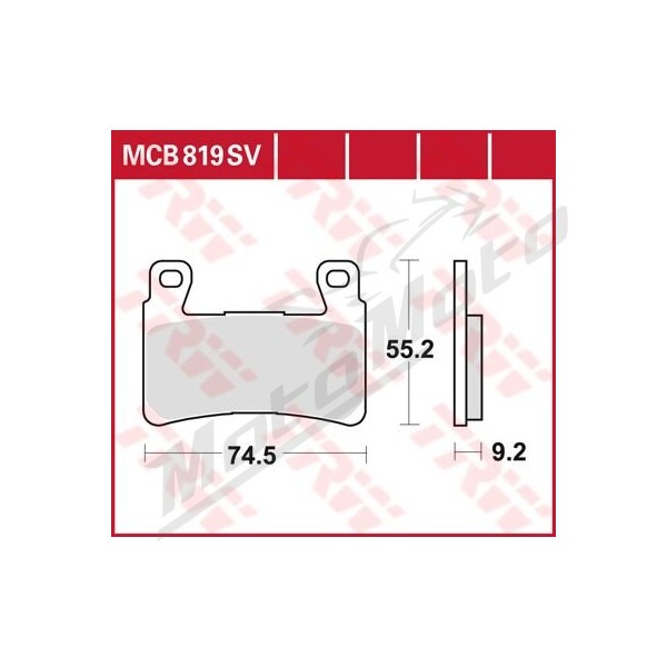 TRW SV Series Sindered Brake Pads Harley Davidson / Honda 400-1868cc 99-21