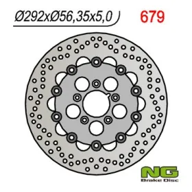 NG Priekinis plaukiojantis stabdžių diskas 292x56,3x5mm Harley-Davidson Sportster / XR 883-1200cc 00-13